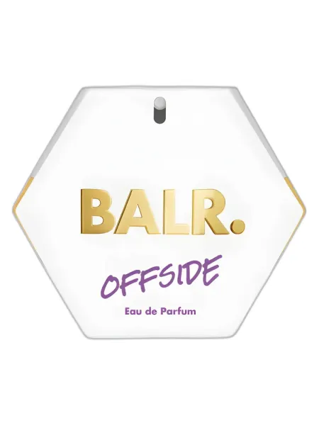Frasco del perfume BALR. Offside for Woman BALR.