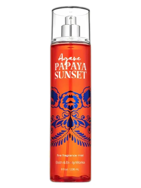 Frasco del perfume Bath & Body Works Agave Papaya Sunset