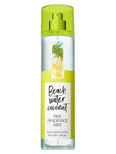 Frasco del perfume Bath & Body Works Beach Water Coconut