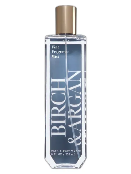 Frasco del perfume Bath & Body Works Birch & Argan
