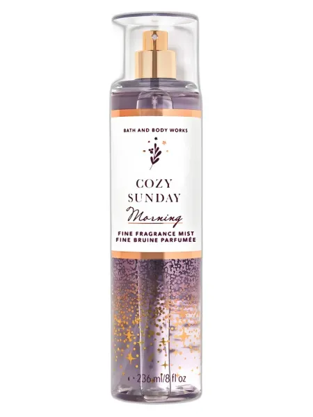 Frasco del perfume Bath & Body Works Cozy Sunday Morning