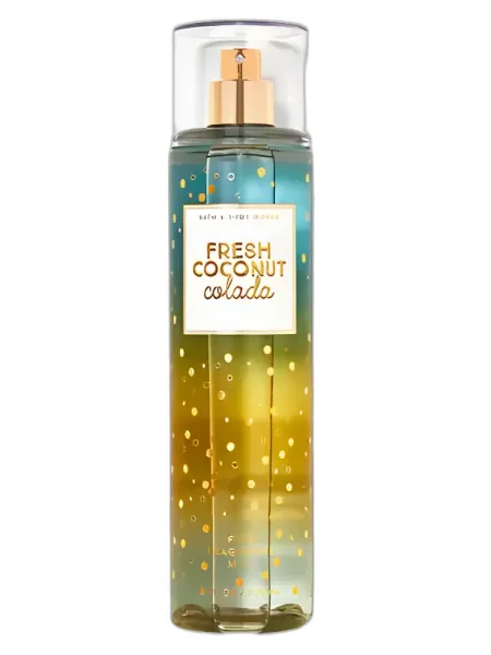 Frasco del perfume Bath & Body Works Fresh Coconut Colada