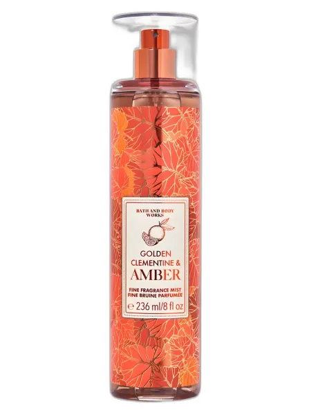 Frasco del perfume Bath & Body Works Golden Clementine & Amber