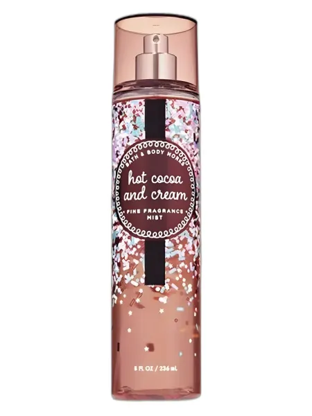 Frasco del perfume Bath & Body Works Hot Cocoa and Cream