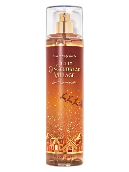 Frasco del perfume Bath & Body Works Jolly Gingerbread Village