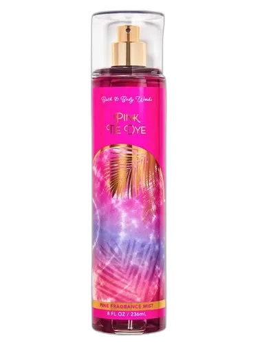 Frasco del perfume Bath & Body Works Pink Tie Dye