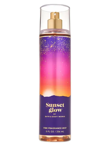 Frasco del perfume Bath & Body Works Sunset Glow
