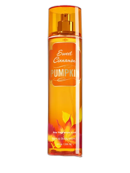 Frasco del perfume Bath & Body Works Sweet Cinnamon Pumpkin