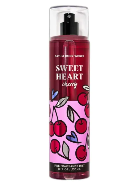 Frasco del perfume Bath & Body Works Sweetheart Cherry