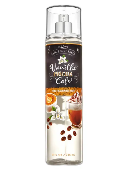 Frasco del perfume Bath & Body Works Vanilla Mocha Cafe