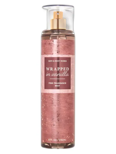 Frasco del perfume Bath & Body Works Wrapped in Vanilla
