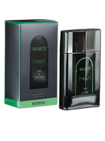 Frasco del perfume Battistoni Marte Collezione Privata Pepe & Vetyver