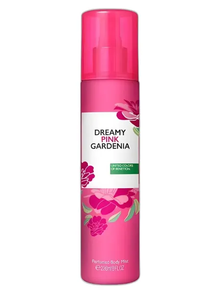 Frasco del perfume Benetton Dreamy Pink Gardenia