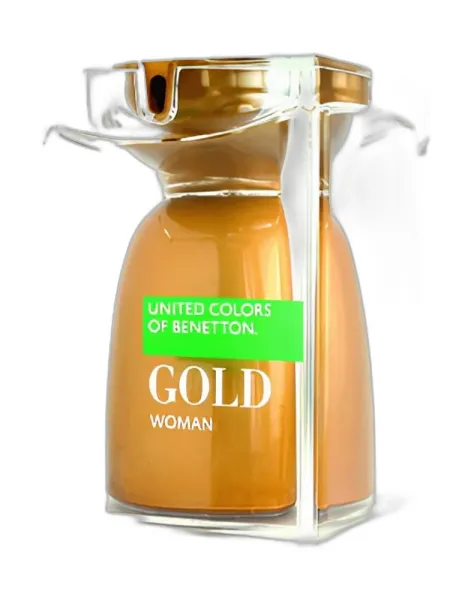Frasco del perfume Benetton Gold