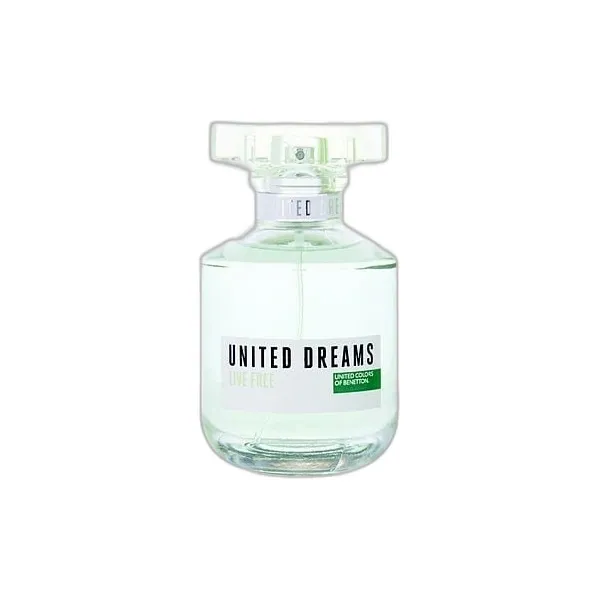 Frasco del perfume Benetton United Dreams Live Free Eau de Toilette