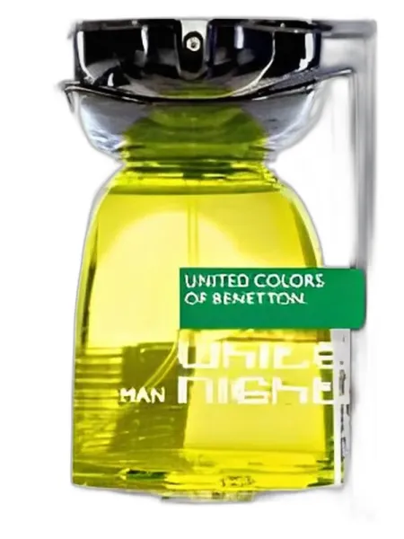Frasco del perfume Benetton White Night Man