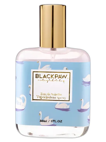 Frasco del perfume Black Paw Swan