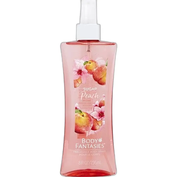 Frasco del perfume Body Fantasies Sugar Peach