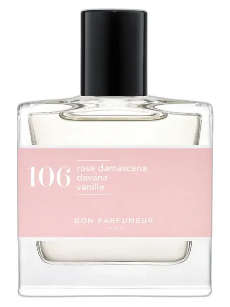 Frasco del perfume Bon Parfumeur 106 damascena rose, davana, vanilla unisex Eau de Parfum