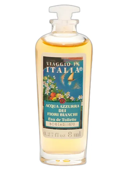 Frasco del perfume Borsari Acqua Azzurra dei Fiori Bianchi