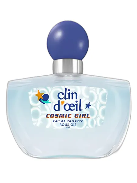 Frasco del perfume Bourjois Clin d'Oeil Cosmic Girl Eau de Toilette