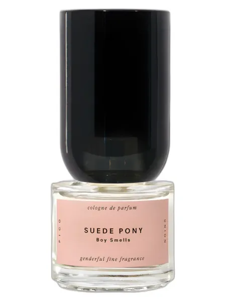 Frasco del perfume Boy Smells Suede Pony unisex