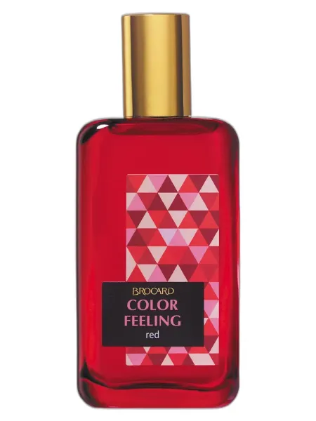Frasco del perfume Brocard Color Feeling Red unisex