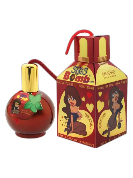 Frasco del perfume Brocard Sexes Bomb Clubnichka
