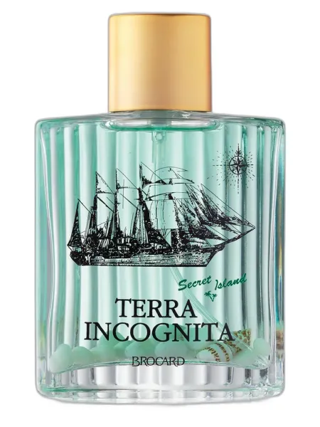 Frasco del perfume Brocard Terra Incognita Secret Island