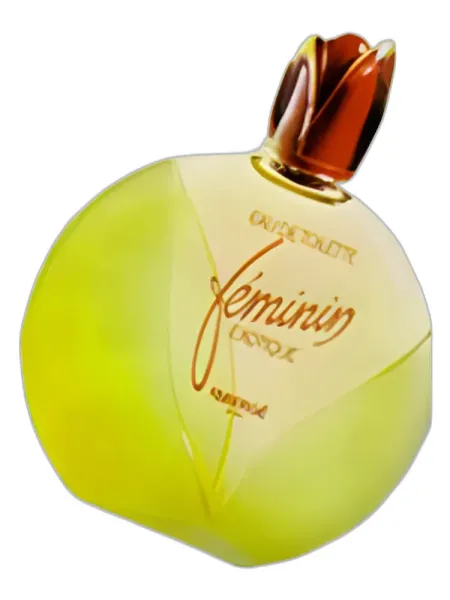 Frasco del perfume Brut Parfums Prestige Faberge Feminin Exotique Eau de Parfum