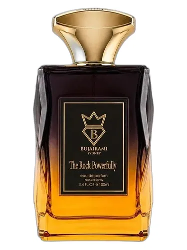 Frasco del perfume Bujairami The Rock Powerfully 2026
