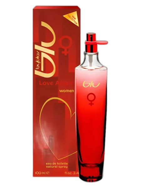 Frasco del perfume Byblos Blu Love Affair