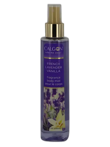 Frasco del perfume Calgon French Lavender Vanilla