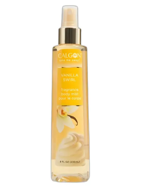 Frasco del perfume Calgon Vanilla Swirl