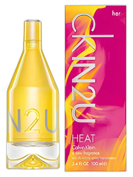 Frasco del perfume Calvin Klein ck IN2U Heat Her
