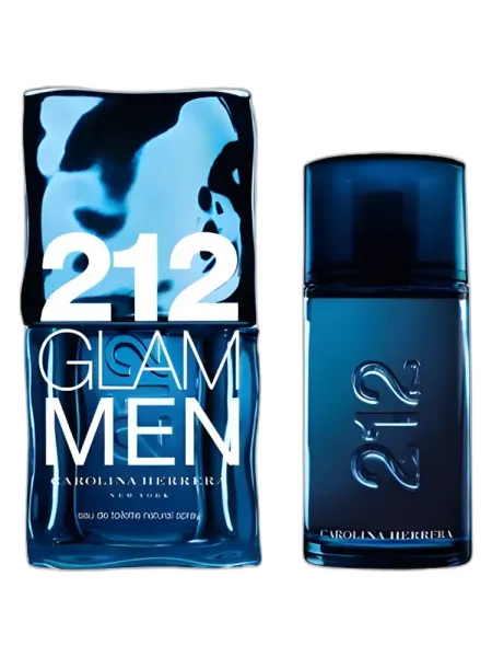Frasco do perfume Carolina Herrera 212 Glam Men Eau de Cologne