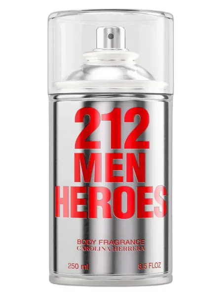 Frasco del perfume Carolina Herrera 212 Heroes For Men Body Spray Body Mist / Spray