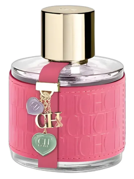Frasco del perfume Carolina Herrera CH Pink Limited Edition Love