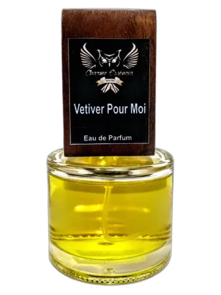 Frasco del perfume Charme Essência Vetiver Pour Moi Charme Essencia unisex