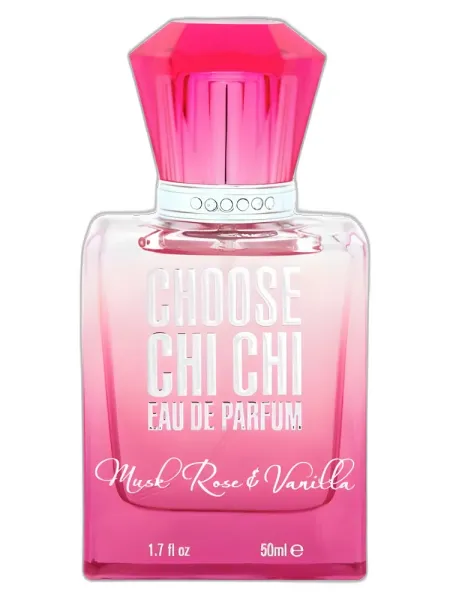 Frasco del perfume Chi Chi Musk Rose & Vanilla