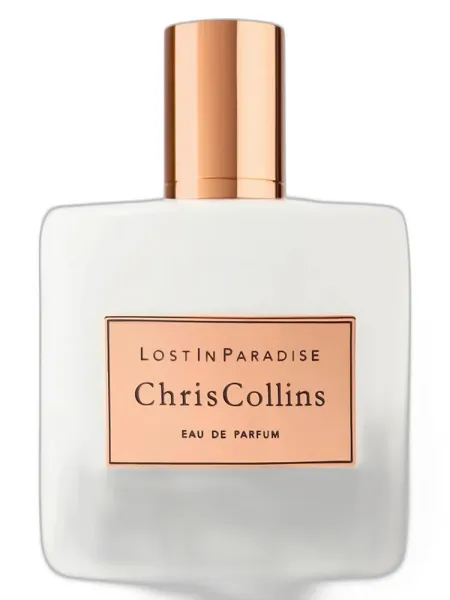 Frasco del perfume Chris Collins Lost in Paradise unisex Eau de Parfum