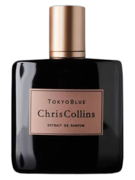 Frasco del perfume Chris Collins Tokyo Blue Extrait