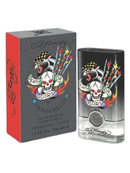 Frasco del perfume Christian Audigier Ed Hardy Born Wild For Men Eau de Cologne