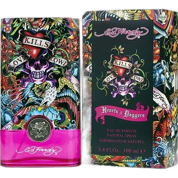 Frasco del perfume Christian Audigier Ed Hardy Hearts & Daggers Eau de Parfum