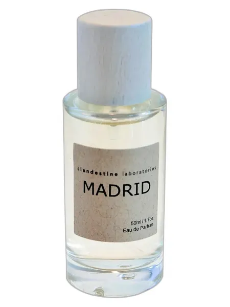 Frasco del perfume Clandestine Laboratories Madrid unisex