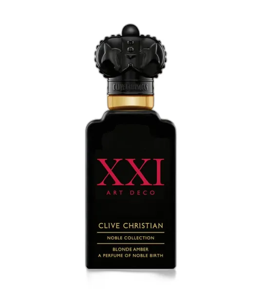 Frasco del perfume Clive Christian Noble Xxi Art Deco Blonde Amber