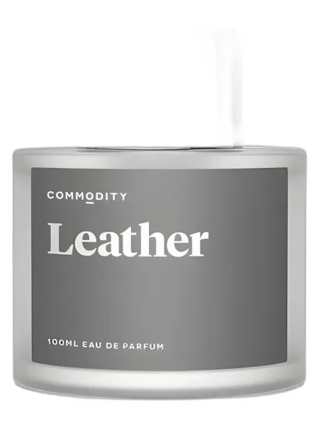 Frasco del perfume Commodity Leather