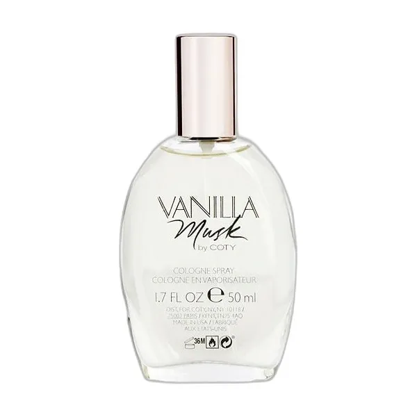Frasco del perfume Coty Vanilla Musk Eau de Cologne