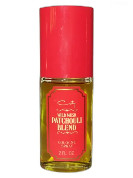 Frasco del perfume Coty WIld Musk Patchouli Blend