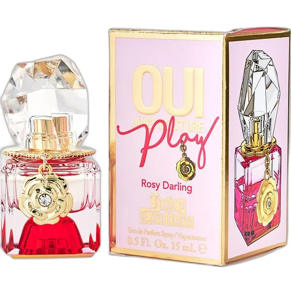 Frasco del perfume Couture Couture Juicy Couture Oui Play Rosy Darling Eau de Parfum